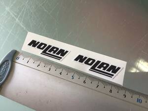 送料無料 NOLAN Helmet Decal Sticker ノーラン ヘルメット ステッカー シール デカール 40mm x 10mm 2枚セット