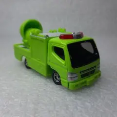 トミカ博 非売品 大型ブロアー車（緑）三菱ふそうキャンター 消防車 ミニカー