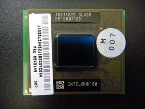 Intel　Mobile Celeron 500 MHz　SL43R