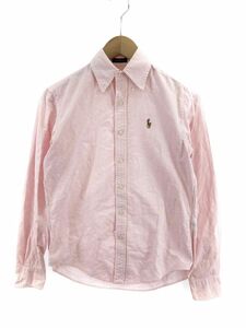 Ralph Lauren ラルフローレン ストライプ シャツ size0/ピンク ■◇ ☆ ebb3 メンズ