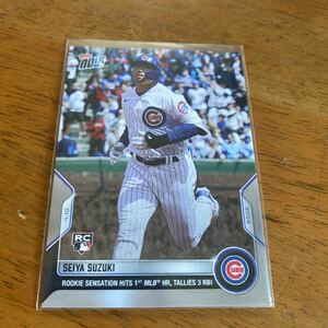 【鈴木誠也】 Topps Now SEIYA SUZUKI 2022年4月10日 カードNo.28 カブス Chicago Cubs BBM EPOCH エポック　8