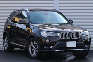 【 ワンオーナー / LCI / 後期モデル 】2015yBMW X3 Xdrive20d Xline/電動リアゲート/ベージュレザー/純正ナビ/インテリジェントセーフティ