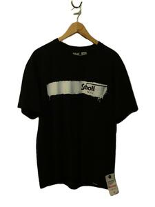 Schott◆Tシャツ/L/コットン/BLK