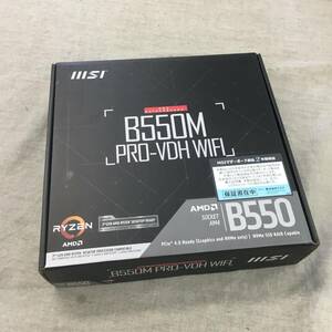 現状品 MSI マザーボード B550M PRO-VDH WIFI Ryzen 5000シリーズ (AM4)対応 MicroATX [AMD B550 搭載] MB5033