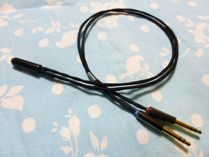 PM-3 T60RP HiFiMAN DEVA 3.5mm4極 (メス) → T1 2nd 3rd MDR-Z7 MDR-Z1R HA-SW01 変換ケーブル MOGAMI 2944 (MDR-1A M1ST カスタム可能)