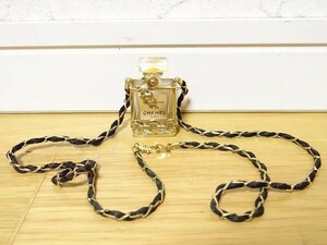 希少 ビンテージ シャネル CHANEL No19 香水 ミニボトル ネックレス 香水瓶 レトロ 当時物 現状