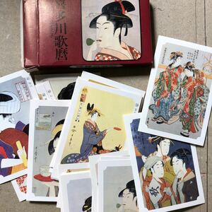 浮世絵 美人画 喜多川歌麿　永谷園　美人画カード44枚　Kitagawa Utamaro Ukiyo-e Japanese beauty painting 44 cards