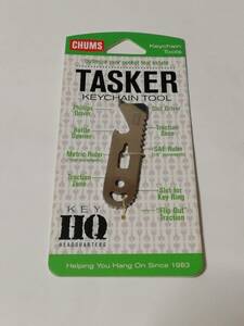 【未使用美品未開封新品】チャムス CHUMS Tasker Keychain CH61-1064 プラス・マイナスドライバー 栓抜き ルーラー キーリング付き