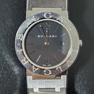 1円～BVLGARI ブルガリ ブルガリブルガリ デイト Quartz クォーツ レディース腕時計 箱付き BB26SS 012