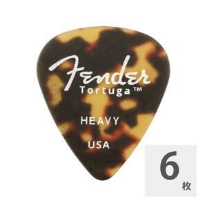 フェンダー ギターピック 6枚 セット ヘビー 351 Tortuga Heavy Fender
