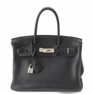 【エルメス】Hermes　2009年 バーキン30 トゴ シルバー金具 □M刻印 ハンドバッグ ブラック 【中古】【正規品保証】199581