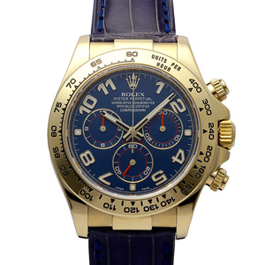 ロレックス ROLEX コスモグラフ デイトナ 116518 ブルー/アラビア文字盤 中古 腕時計 メンズ