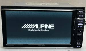 送料無料 動作品 ALPINE アルパイン　メモリーナビ　VIE-X007WⅡ-B /VIE-X007W2-B Bluetooth/CD/DVD/フルセグTV/SD 2015年地図(H14)