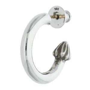 クロムハーツ Chrome Hearts HOOP PLAIN/プレーンフープ シルバーピアス 中古 SJ02