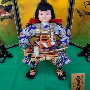 五月人形 武者大将 雄山作 18号 男の子 兜なし 日本人形 端午の節句 和風 インテリア 部品取り お化け屋敷 コスプレ 長期保管品