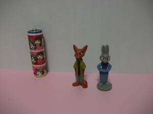 ディズニー ズートピア ミニチュア フィギュア 人形 ジュディ ホップス ニック ワイルド ２個セット マスコット キャラクター コレクション
