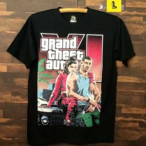 グランドセフトオート　6 イラスト　Tシャツ　Lサイズ　Grand Theft Auto 半袖