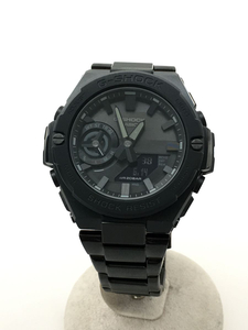 CASIO◆ソーラー腕時計_G-SHOCK/デジアナ/BLK/GST-B500BD