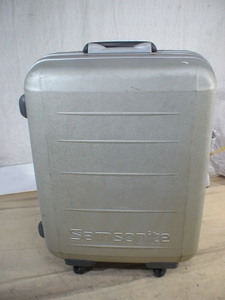 2592　Samsonite　シルバー スーツケース　キャリケース　旅行用　ビジネストラベルバック