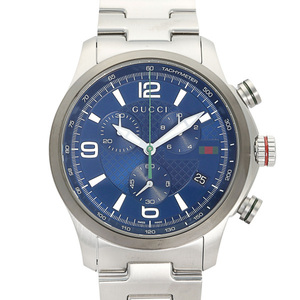 グッチ GUCCI Gタイムレス クロノ YA126288 ブルー文字盤 新品 腕時計 メンズ