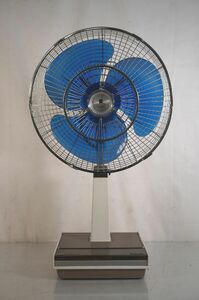 [4-32] National ナショナル 扇風機 F-35MG 3枚羽根 ELECTRIC FAN DELUXE 家電 昭和レトロ アンティーク Antique ヴィンテージ Vintage