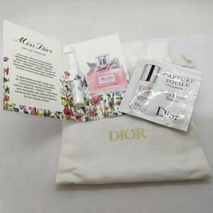 K) Miss Dior ミス ディオール オードゥ パルファン 香水 カプチュールトータルセル美容液 巾着入り 試供品セット G2403
