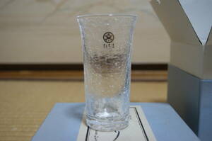 ■未使用品 たち吉 グラス5個セット クラフトガラス 創作陶器『雪あかり』ビール 麦茶に… お客様 夏 長期自宅保管品 箱汚れ おもてなし