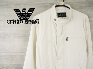 M1701y ARMANI JEANS●春物●レディース●アルマーニジーンズ＜メタル素材使用ジャケット＞48・Sサイズ●Ricicli17