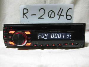 R-2046　Carrozzeria　カロッツェリア　DEH-360　MP3　フロント AUX　1Dサイズ　CDデッキ　補償付き