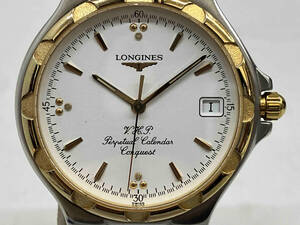 ジャンク [不動品] LONGINES コンクエスト L1.627.3 クォーツ メンズ 腕時計