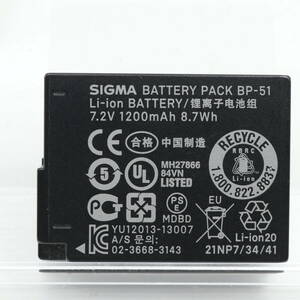 【並品】SIGMA　バッテリーパック　BP-51