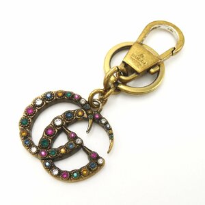 GUCCI グッチ キーリング GGマルチキーリング ゴールド系 その他 メタル/ラインストーン 中古 レディース