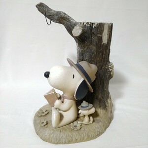 スヌーピー　ガーデンライト　レトロ　 置物　ガーデニング　ランタンスタンド 照明　ビッグサイズ フィギュア インテリア　SNOOPY PEANUTS