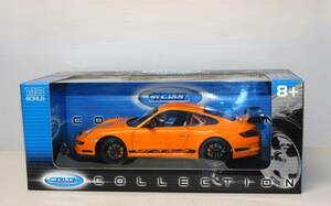 【新品 未開封】ウィリー 1/18 ポルシェ 911 (997) GT3 RS オレンジ WELLY PORSCHE ミニカー モデルカー