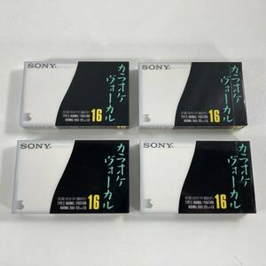 未開封品 SONY カラオケ ヴォーカル用 カセットテープ KO16 TYPE1 ノーマルポジション ４本セット 当時物 レトロ