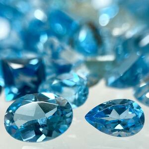 「天然ブルートパーズおまとめ 200ct」mルース 裸石 宝石 ジュエリー jewelry blue topaz 