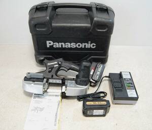 送料込み Panasonic 18V充電デュアルバンドソー プロ用 EZ45A5◇18V 5.0Ahバッテリー×2/充電器/ケース