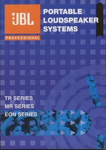 JBL 2001年4月ポータブルスピーカーシステムのカタログ 管6549