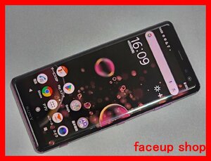 　★【40155WM】 ちょい美品 au SOV39 SONY Xperia XZ3 ボルドーレッド 1円 ! 1スタ !