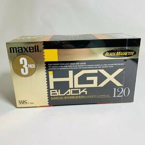 未開封品 VHS ビデオテープ T-120HGX maxell 3個入 ※2400010328305