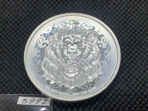 31.1 グラム 2022年 (新品) ニウエ「とどろく・ユダのライオン」純銀 1オンス 銀貨