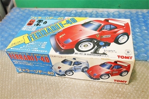 古い 昔のラジコン トミー TOMY 1/20 フェラーリ F-40 当時物 新品 未使用 未組み立て