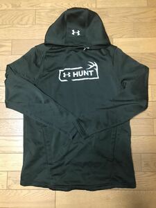 UNDER ARMOUR “HUNT” MEN’S HOODIE size-MD(着丈68身幅53) 中古(美品-数回使用) 送料無料 NCNR