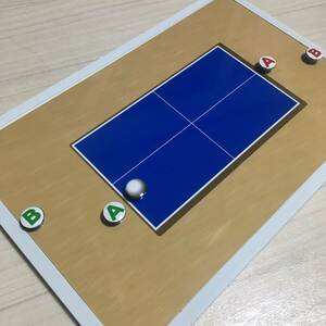 卓球 作戦 シュミレーション ボード A4サイズ table tennis pngpngqi