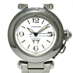 Cartier(カルティエ) 腕時計 パシャCビッグデイト W31044M7 ボーイズ SS 白