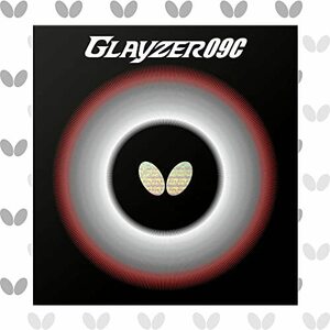 バタフライ(Butterfly) 卓球 日本製 ラバー グレイザー09C 裏ソフト 粘着性ハイテンション レッド(006