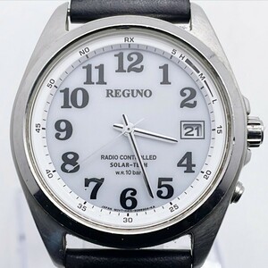 【58703】レグノ　REGUNO　メンズ腕時計　H415-5057515　SS　革　ソーラー