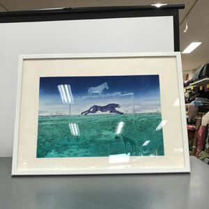 リトグラフ 絵画 風景画 サイン　オシャレ　現状品　美術品