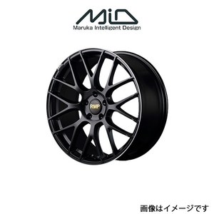 MID RMP 028F アルミホイール 1本 MPV LY3P(18×7J 5-114.3 INSET48 セミグロスブラック+リムエッジDC+ロゴマシニング)