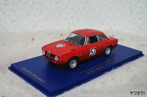 M4 アルファロメオ ジュリア 1600 GTA Brno 1969-T.Zeccoli 1/43 ミニカー 赤